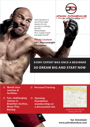 Flyer Design by R. for John Donehue Jiu Jitsu & MMA | Design: #7187856