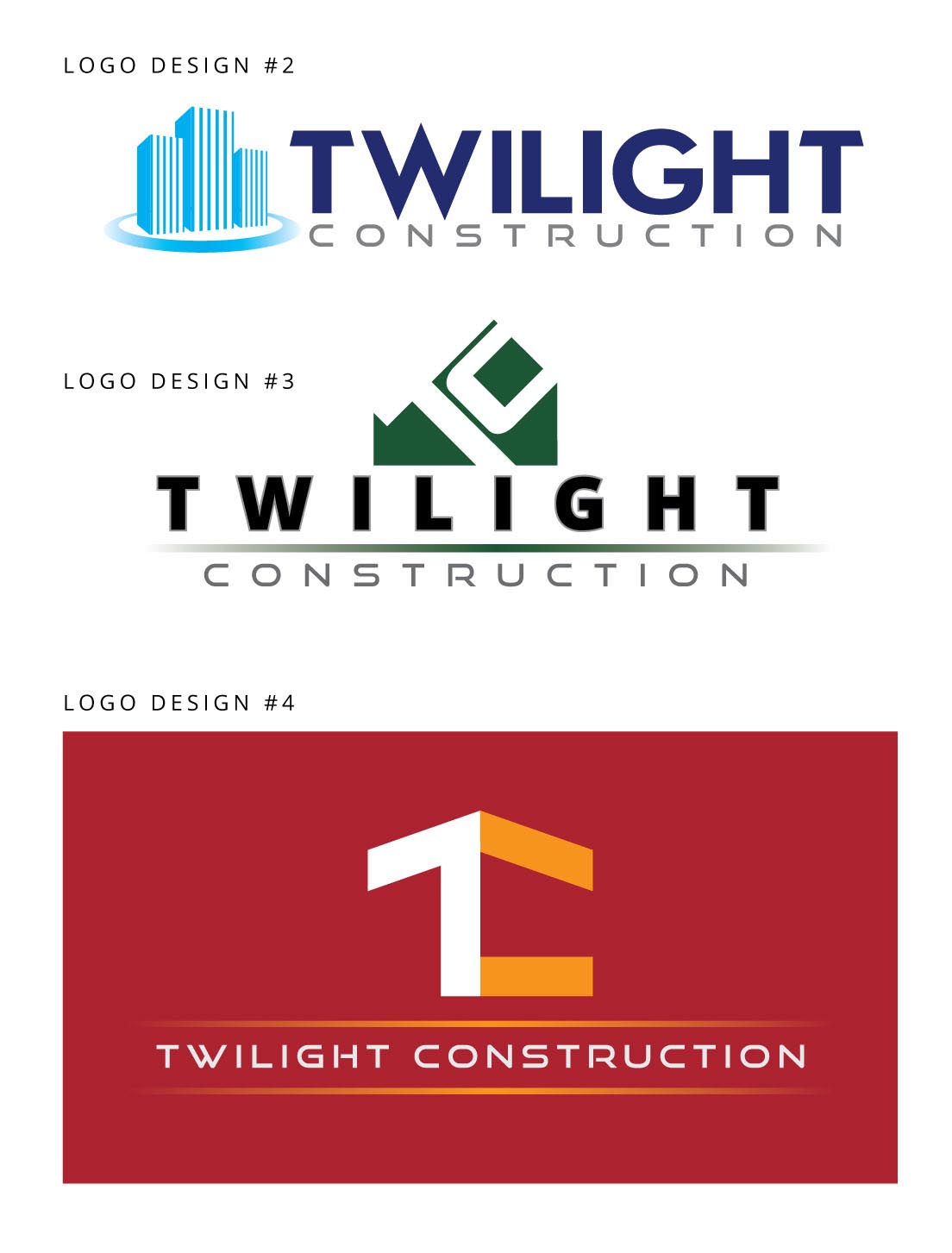 Logo Design by Junn for twilight construction | Design #1837753