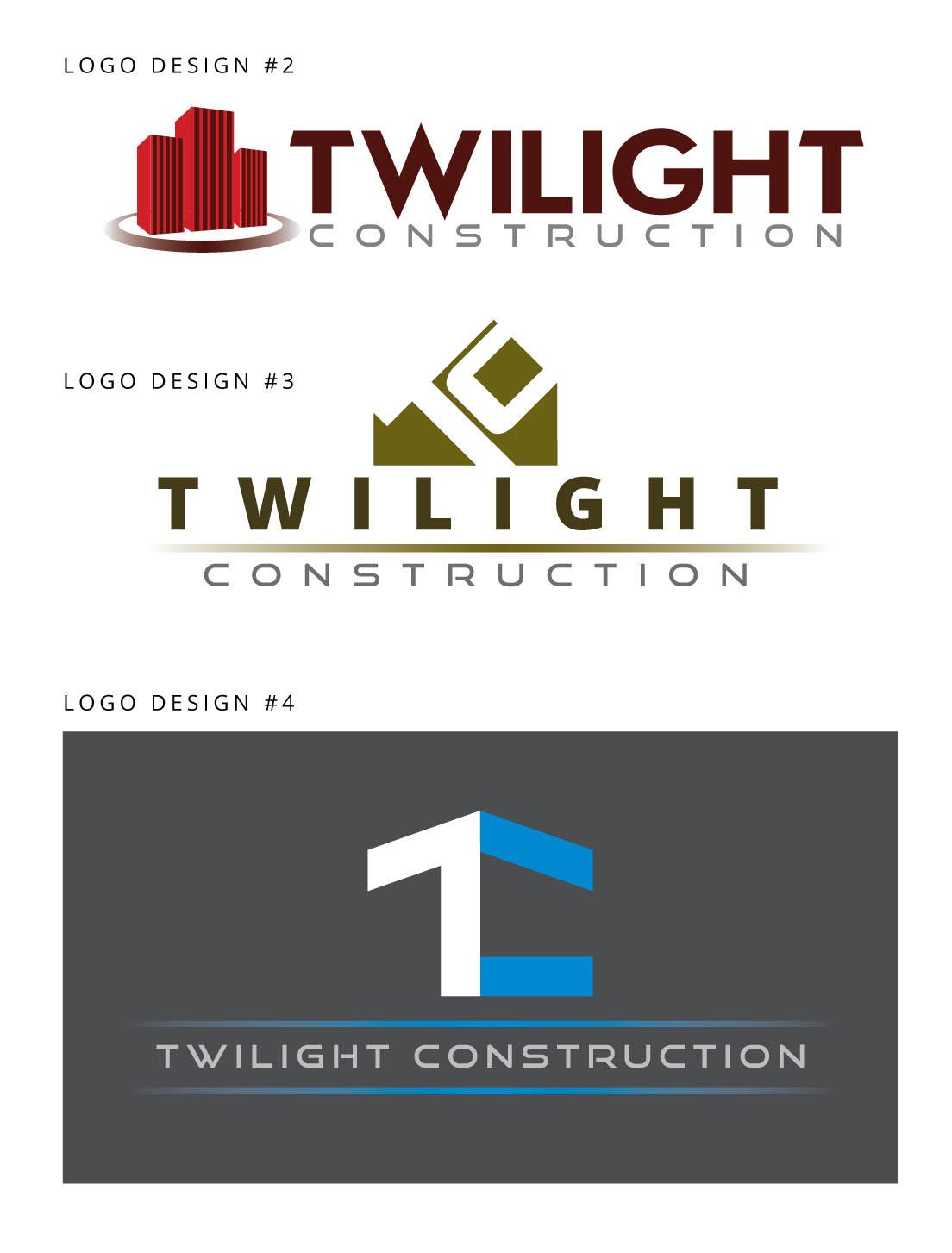 Logo Design by Junn for twilight construction | Design #1837754