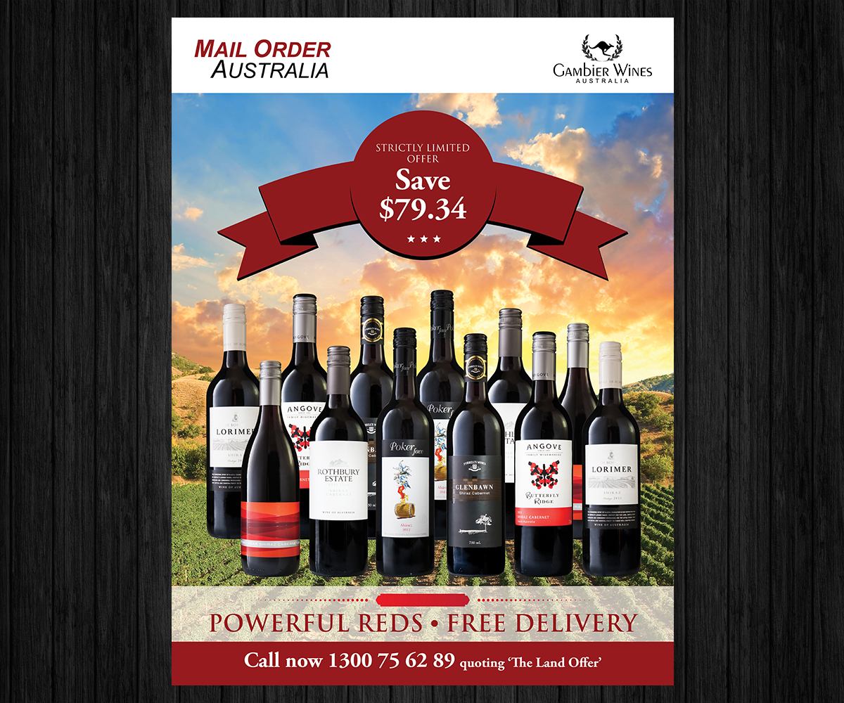 Design de Catalogue par Boss Designs pour gambier wines australia  | Design #1923519