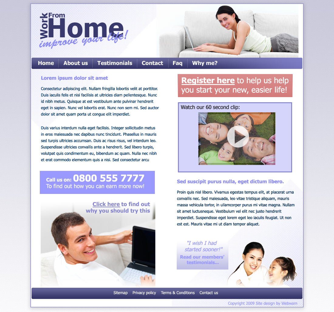 Web Design by Lawrence Clifford for this project | Design #11938