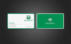 Business Card Design by chandrayaan.creative for Quadron Technologies | Design: #7433294