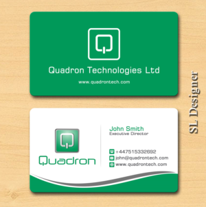 Business Card Design by SL Designer for Quadron Technologies | Design #7425002