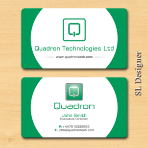 Business Card Design by SL Designer for Quadron Technologies | Design: #7425006
