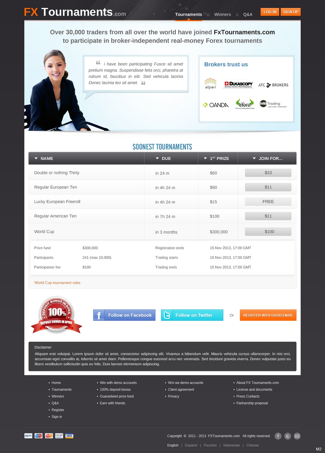 Diseño Web por pb para MFX Group | Diseño #1835665