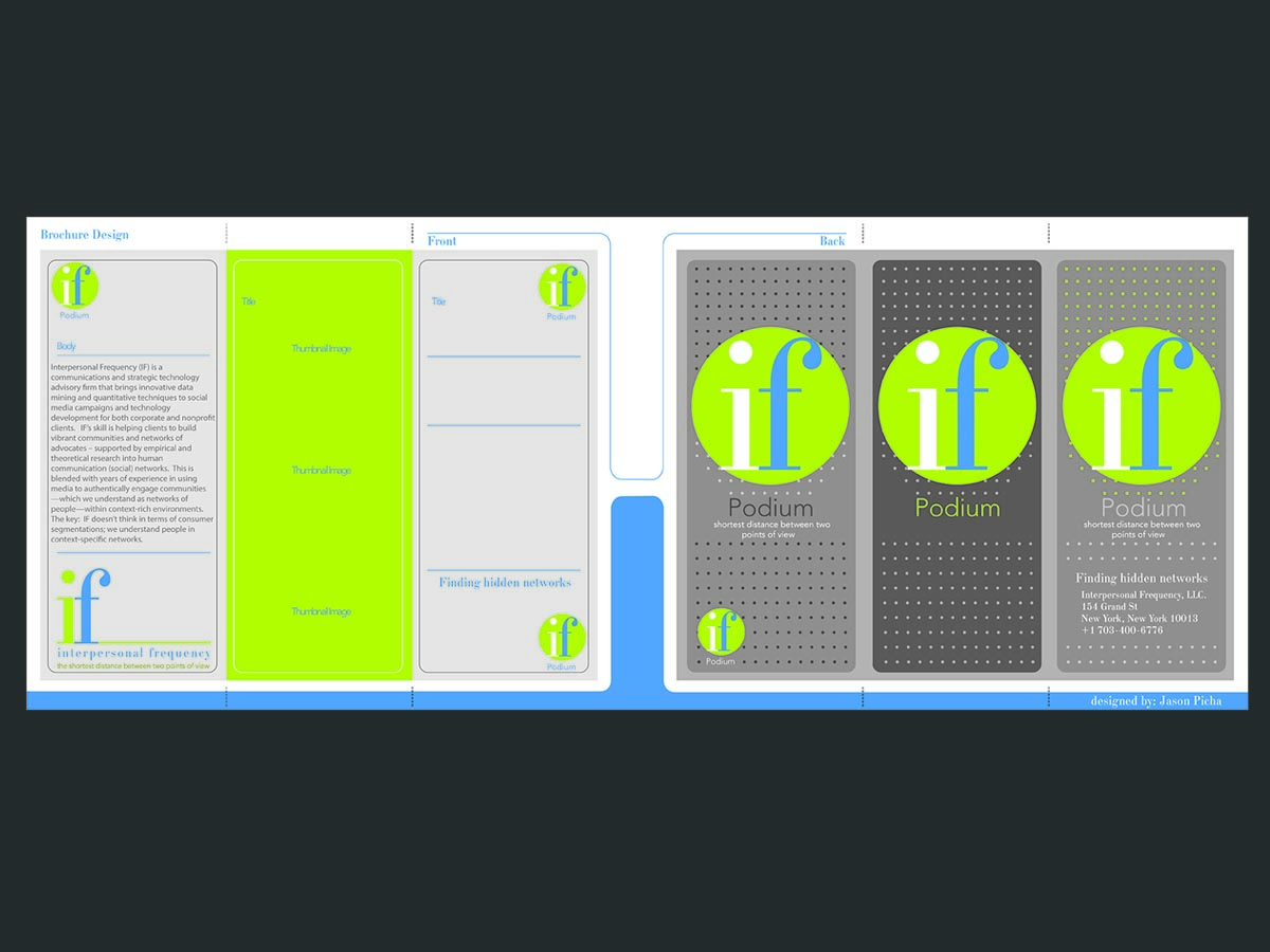 Brochure Design by vizguy for Interpersonal Frequency | Design #1824823