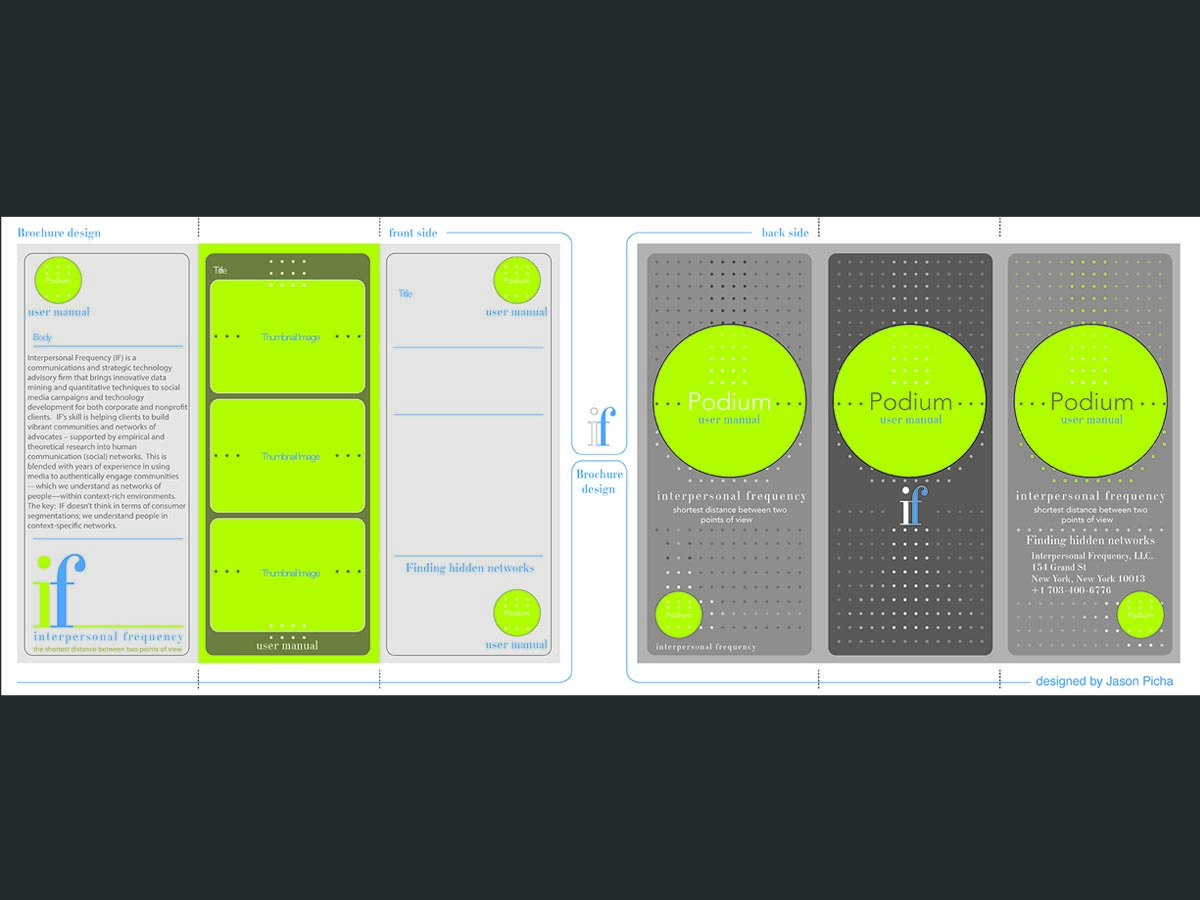 Brochure Design by vizguy for Interpersonal Frequency | Design #1828112
