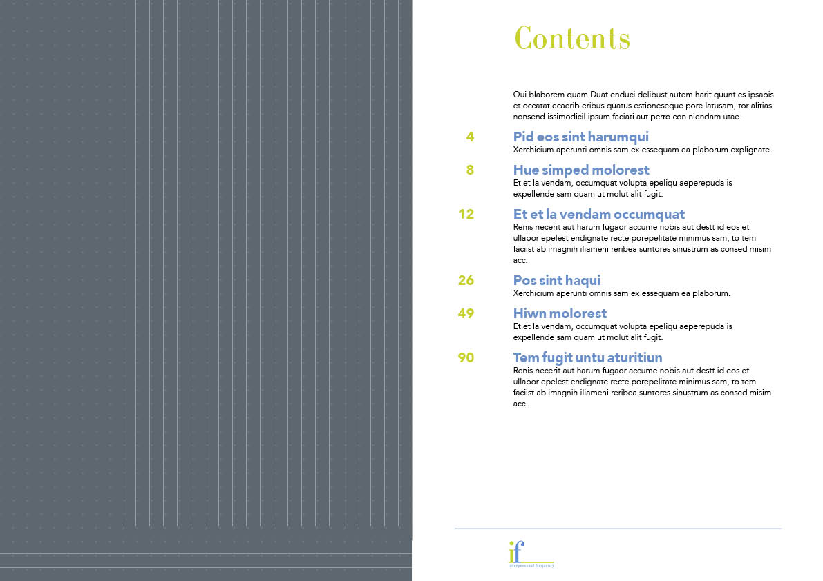 Brochure Design by lessismore for Interpersonal Frequency | Design #1832029