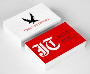 Business Card Design by ALSADESIGN for As The Crow Flies property writing | Design: #7151431