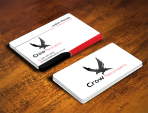 Business Card Design by Verified artistry (Design garden) for As The Crow Flies property writing | Design: #7160904