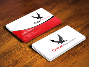 Business Card Design by Verified artistry (Design garden) for As The Crow Flies property writing | Design: #7160910
