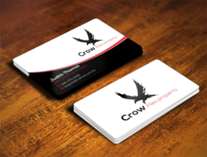 Business Card Design by Verified artistry (Design garden) for As The Crow Flies property writing | Design: #7160912
