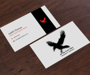 Business Card Design by MVN Digital for As The Crow Flies property writing | Design: #7161313