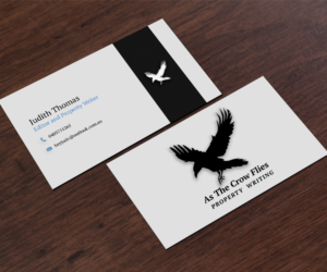 Business Card Design by MVN Digital for As The Crow Flies property writing | Design: #7161434