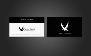 Diseño de Tarjeta de Presentación por chandrayaan.creative para As The Crow Flies property writing | Diseño #7161537