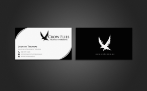 Business Card Design by chandrayaan.creative for As The Crow Flies property writing | Design: #7161538
