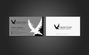 Business Card Design by chandrayaan.creative for As The Crow Flies property writing | Design: #7161539