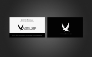 Business Card Design by chandrayaan.creative for As The Crow Flies property writing | Design: #7161540