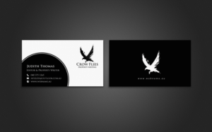 Business Card Design by chandrayaan.creative for As The Crow Flies property writing | Design: #7161541
