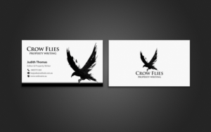 Business Card Design by chandrayaan.creative for As The Crow Flies property writing | Design: #7161544