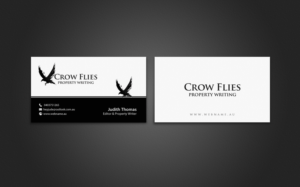 Business Card Design by chandrayaan.creative for As The Crow Flies property writing | Design: #7161547