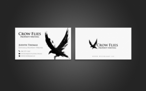 Business Card Design by chandrayaan.creative for As The Crow Flies property writing | Design: #7161551