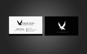 Business Card Design by chandrayaan.creative for As The Crow Flies property writing | Design: #7161553
