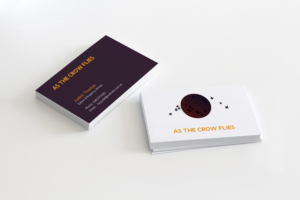 Diseño de Tarjeta de Presentación por infectedbrains para As The Crow Flies property writing | Diseño #7176857