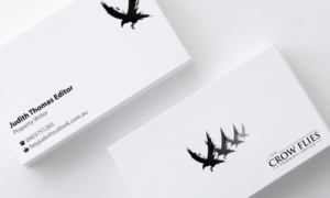 Business Card Design by yellowpixell for As The Crow Flies property writing | Design: #7159656