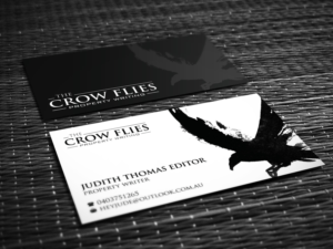 Business Card Design by yellowpixell for As The Crow Flies property writing | Design: #7159680