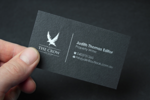 Business Card Design by yellowpixell for As The Crow Flies property writing | Design: #7168305