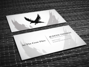 Business Card Design by yellowpixell for As The Crow Flies property writing | Design: #7168538