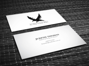 Business Card Design by yellowpixell for As The Crow Flies property writing | Design: #7168540