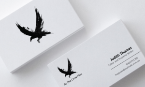 Business Card Design by yellowpixell for As The Crow Flies property writing | Design: #7168541