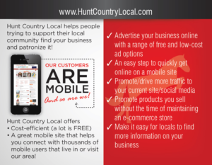 Postcard Design by Jackie Morrison for Hunt Country Local | Design: #7154121
