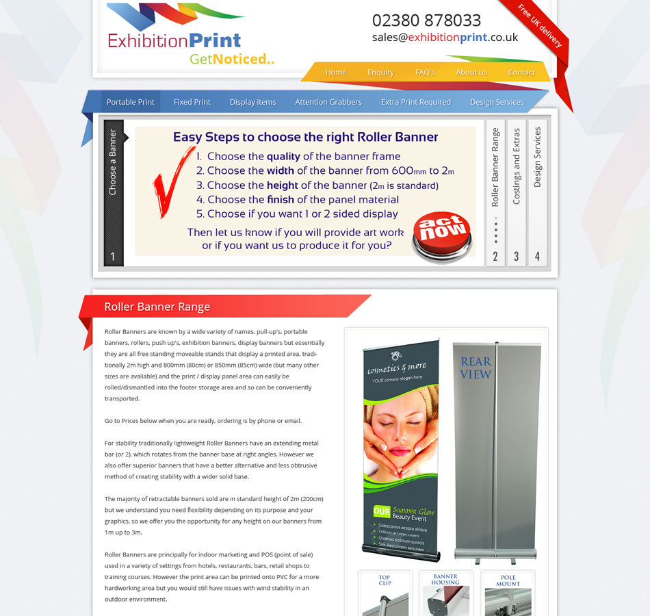 Web Design by Design Monkey (jim) for ReallyUsefulDomains.co.uk | Design #1822198