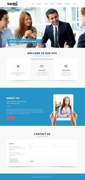 Landing Page Design by pb for Verthi (Pty) Ltd | Design: #7161887