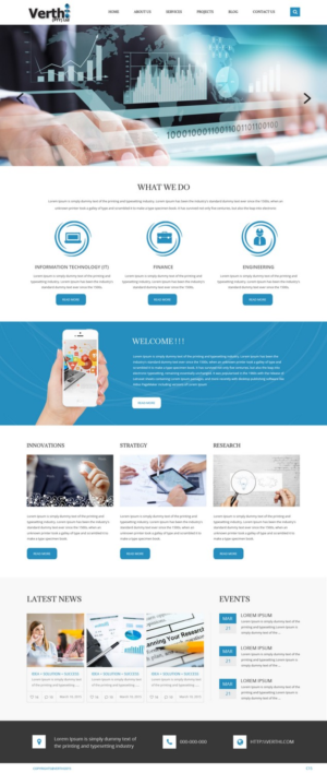 Landing Page Design by pb for Verthi (Pty) Ltd | Design: #7161889