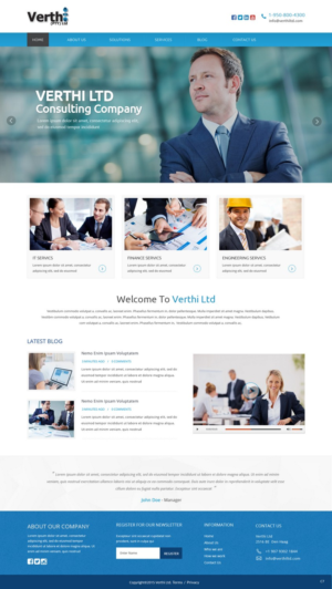 Landing Page Design by pb for Verthi (Pty) Ltd | Design: #7161891