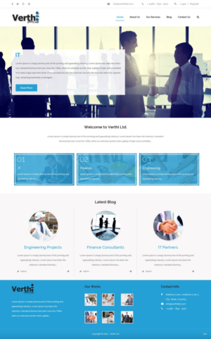 Landing Page Design by pb for Verthi (Pty) Ltd | Design: #7161893