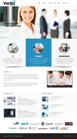 Landing Page Design by pb for Verthi (Pty) Ltd | Design: #7172840