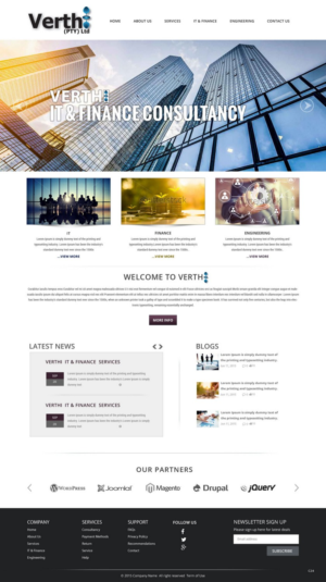 Landing Page Design by pb for Verthi (Pty) Ltd | Design: #7172841