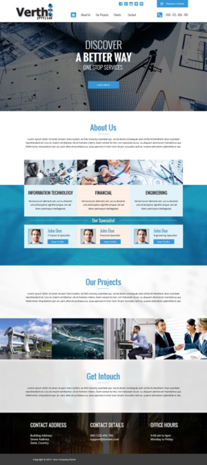 Landing Page Design by Aaron Jarvis for Verthi (Pty) Ltd | Design: #7200522
