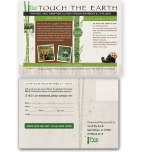 Design de Carte Postale par Dejuner pour Touch the Earth | Design : #7185824