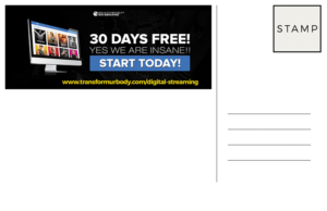 BeachBody On Demand Free Trial post cards | Postkarten-Design von Ana White