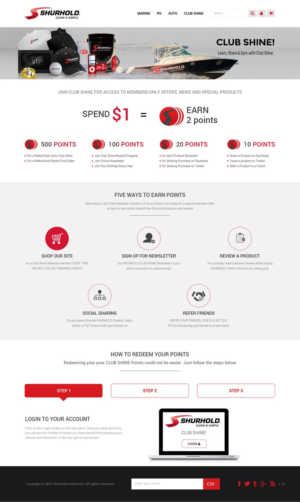 Landing Page Design by pb for Shurhold Industries, Inc. | Design #7198758
