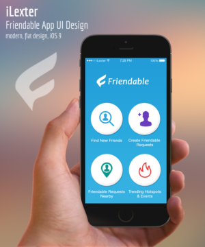 Design Application par iLexter pour Friendable, Inc | Design #7229874