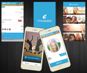 App-Design von Eni Shehu für Friendable, Inc | Design: #7188778