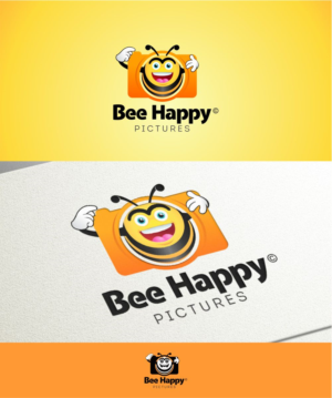 Logo Design by A+Signs for Bee Happy Pictures | Design #7250958