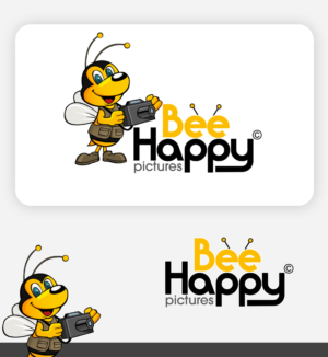 Logo Design by pinky for Bee Happy Pictures | Design #7188359